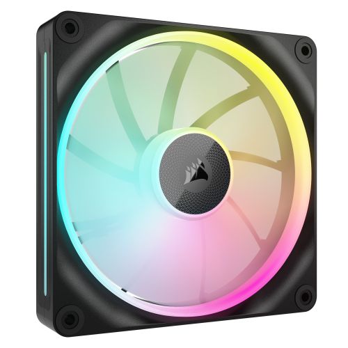 Corsair iCUE LINK LX140 14cm PWM RGB Case Fans (2-Pack), 18 RGB LEDs, Magnetic Dome Bearing, 2000 RPM, iCUE LINK Hub Included, Black-1