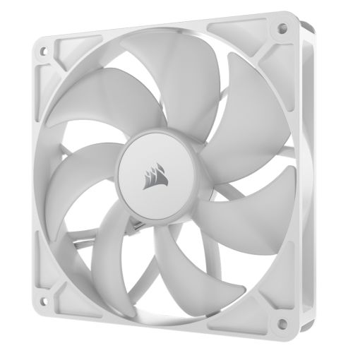 Corsair RS140 ARGB PWM 14cm Case Fan, Magnetic Dome Bearing, Daisy-Chain 4-Pin, 1700 RPM, AirGuide Tech, White-2