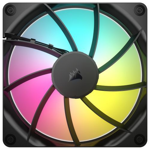 Corsair RS140 ARGB PWM 14cm Case Fan, Magnetic Dome Bearing, Daisy-Chain 4-Pin, 1700 RPM, AirGuide Tech, Black-3