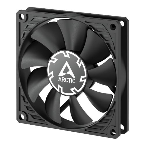 Arctic P8 Slim 8cm PWM PST Case Fan, Black, Fluid Dynamic, 300-3000 RPM, PWM Splitter-0