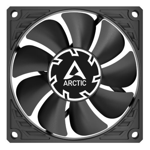 Arctic P8 Slim 8cm PWM PST Case Fan, Black, Fluid Dynamic, 300-3000 RPM, PWM Splitter-1