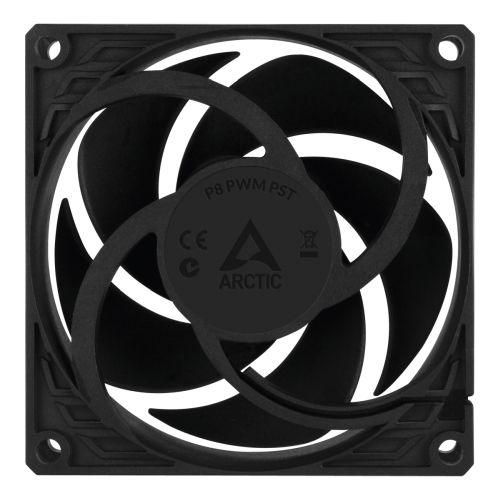 Arctic P8 8cm Pressure Optimised PWM PST Case Fan, Black, Fluid Dynamic, 200-3000 RPM-3