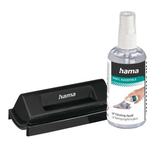 Hama Record Cleaning Kit - Antistatic Brush with 100ml Cleaning Fluid-0