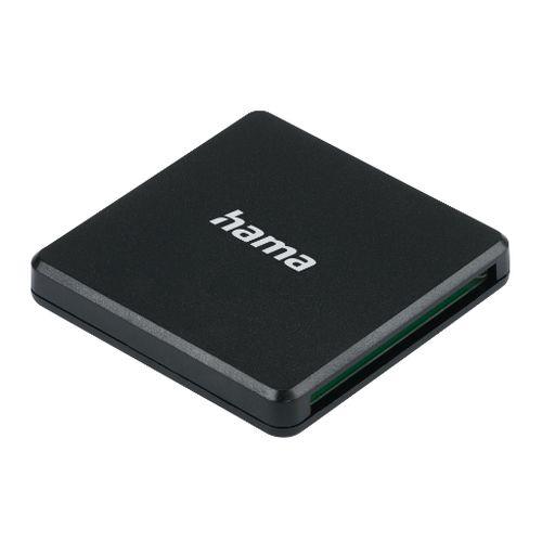 Hama External USB 3.0 Multi-Card Reader, SD/microSD/CF, Black, USB Powered-0