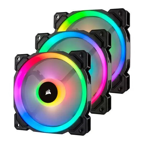 Corsair LL120 12cm PWM RGB Case Fans x3, 16 LED RGB Dual Light Loop, £ 79.20 X-Case