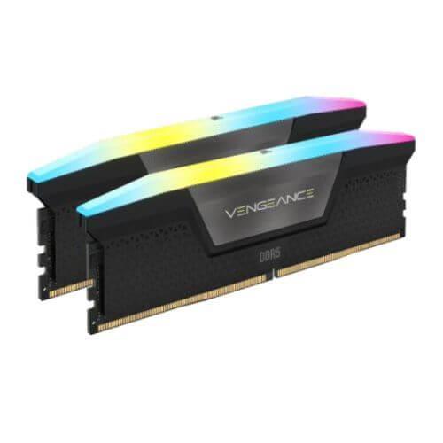 Corsair Vengeance RGB 32GB Kit (2 x 16GB), DDR5, 5200MHz (PC5-41600), CL40, 1.25V, PMIC, AMD Optimised, DIMM Memory-0