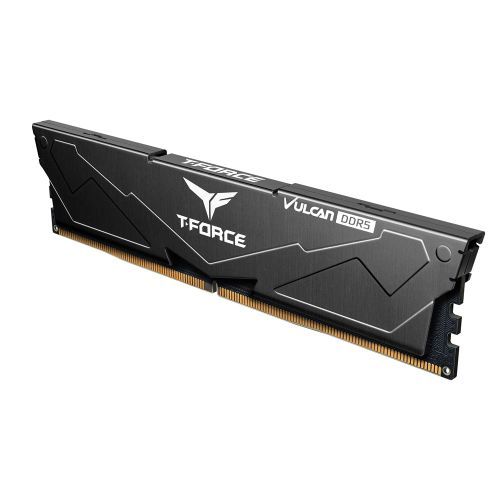 Team T-Force Vulcan 32GB Kit (2 x 16GB), DDR5, 5600MHz (PC5-44800), CL38, ECC, XMP 3.0, PMIC, DIMM Memory, Black-1