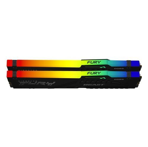 Kingston Fury Beast RGB 32GB Kit (2 x 16GB), DDR5, 6000MHz (PC5-48000), CL36, 1.35V, ECC, PMIC, AMD EXPO, DIMM Memory-1