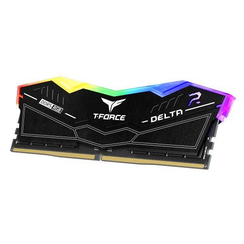 Team T-Force Delta RGB 32GB Kit (2 x 16GB), DDR5, 6000MHz (PC5-48000), CL30, ECC, XMP 3.0, PMIC, DIMM Memory, Black-1