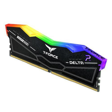 Team T-Force Delta RGB 32GB Kit (2 x 16GB), DDR5, 6000MHz (PC5-48000), CL30, ECC, XMP 3.0, PMIC, DIMM Memory, Black-2