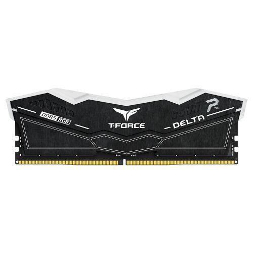 Team T-Force Delta RGB 48GB Kit (2 x 24GB), DDR5, 8000MHz (PC5-6400), CL38, ECC, XMP 3.0, PMIC, DIMM Memory, Black-2