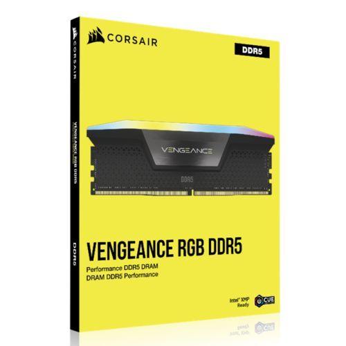 Corsair Vengeance RGB 64GB Kit (2 x 32GB), DDR5, 6400MHz (PC5-51200), CL32, 1.4V, XMP 3.0, PMIC, DIMM Memory-1