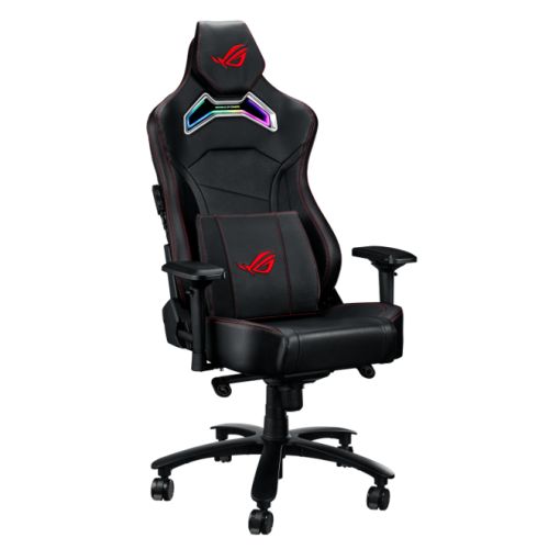 Asus ROG Chariot X (Wide) RGB Gaming Chair, Racing-Car Style, Premium PU Leather, Memory-Foam Lumbar, 4D Armrests, 155° Recline,  Tilt & Class 4 Gas Lift, Black-0