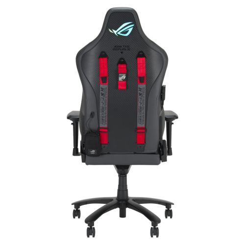 Asus ROG Chariot X (Wide) RGB Gaming Chair, Racing-Car Style, Premium PU Leather, Memory-Foam Lumbar, 4D Armrests, 155° Recline,  Tilt & Class 4 Gas Lift, Grey-4