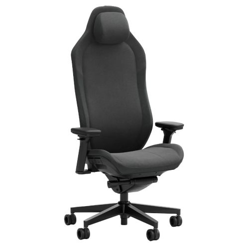 Fractal Design Refine Fabric Dark Gaming Chair, Synchro-Tilt, Memory Foam Headrest, Padded 4D Armrests, Adaptable Support-0