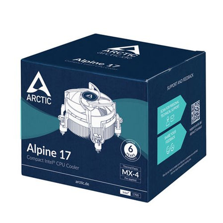 Arctic Alpine 17 Compact Heatsink & Fan, Intel 1700,  Fluid Dynamic Bearing, 95W TDP-2