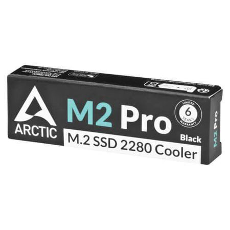 Arctic M2 Pro (Black) M.2 SSD Heatsink, For Single & Double Sided M.2 2280 Modules, Thermal Pads Included-5