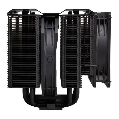 Cooler Master MasterAir MA824 Stealth Dual Tower Heatsink & Fans, Intel/AMD, 8 Heat Pipes, 2x Mobius Fans, 157mm High, All Black Design-2