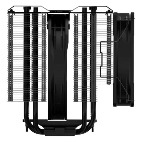 Cooler Master MasterAir MA824 Stealth Dual Tower Heatsink & Fans, Intel/AMD, 8 Heat Pipes, 2x Mobius Fans, 157mm High, All Black Design-5