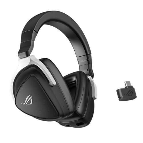 Asus ROG DELTA S Wireless Gaming Headset, Hi-Res, 2.4 GHz/Bluetooth, AI Beamforming Mics w/ AI Noise Cancellation, PS5 Compatible-0