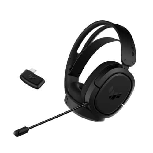 Asus TUF Gaming H1 Wireless Headset, 7.1, USB-C (USB-A Adapter), Lightweight, Deep Bass, Airtight Chamber Tech-0