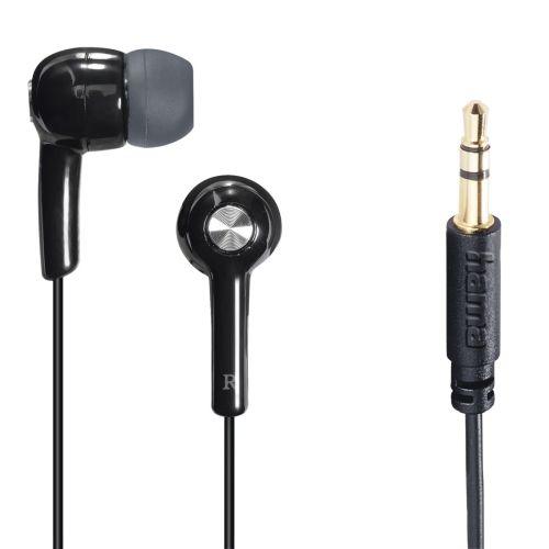 Hama Gloss In-Ear Headphones, 3.5mm Jack, No Mic, Black-0