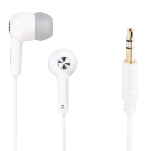 Hama Gloss In-Ear Headphones, 3.5mm Jack, No Mic, White-0