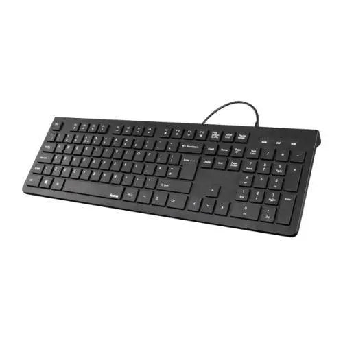 Hama KC-200 Multimedia Keyboard, USB, Flat Keys, Splash Proof - X-Case £ 5.16 X-Case