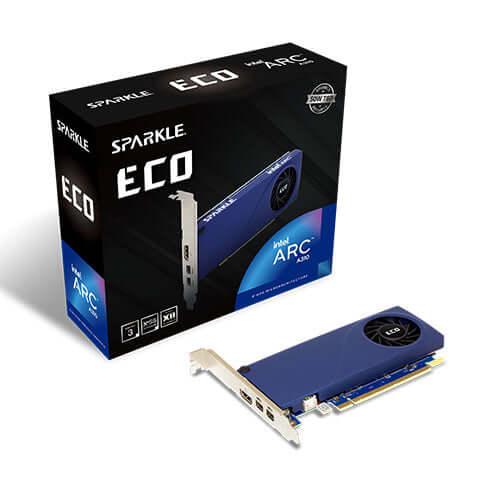 Sparkle Intel Arc A310 ECO 4G, PCIe4, 4GB DDR6, HDMI, DP, 1000MHz Clock,  50W TDP, Low Profile-4