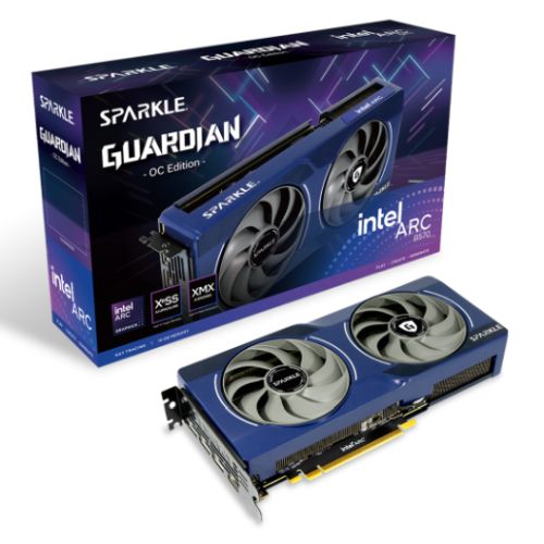 Sparkle Intel Arc B570 GUARDIAN OC, 10GB DDR6, HDMI, 3 DP, 2660MHz Clock, Blue Breathing Light, Overclocked-5