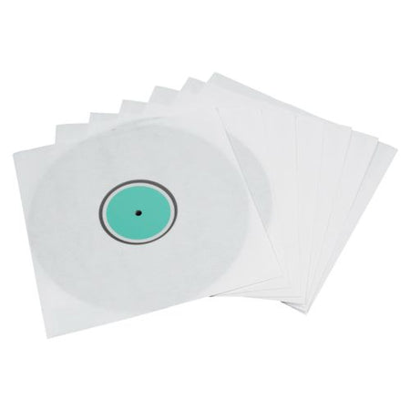 Hama LP Inner Sleeves x10, White w/ Transparent Window-0