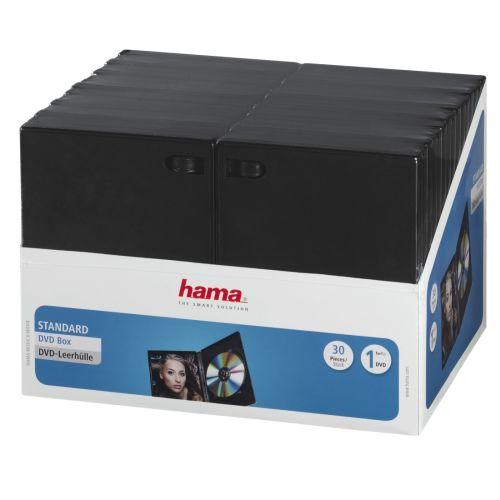 Hama DVD/Blu-Ray Jewel Cases x30, Black-0