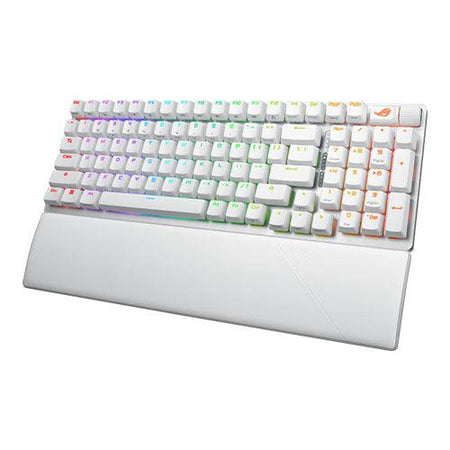 Asus ROG STRIX SCOPE II 96 Wireless Mechanical RGB Gaming Keyboard, 96% Layout, Streamer Hotkeys, Multifunction Controls, Sound-Dampening, White-4