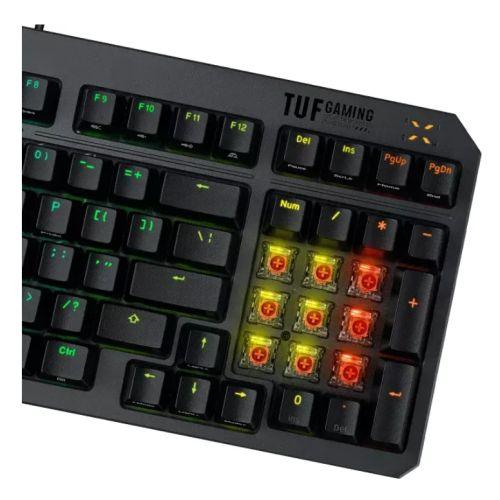 Asus TUF GAMING K3 Gen II Optical-Mechanical Compact Gaming Keyboard, 97-Key Layout, Dampening Foam, IP57, RGB Lighting-3