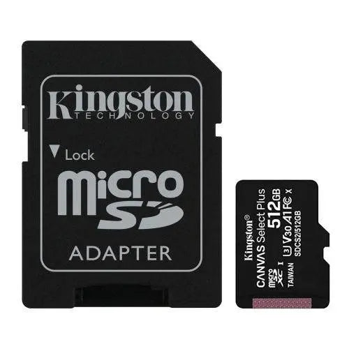 Kingston 512GB Canvas Select Plus Micro SD Card with SD Adapter, UHS-I £ 30.80 X-Case