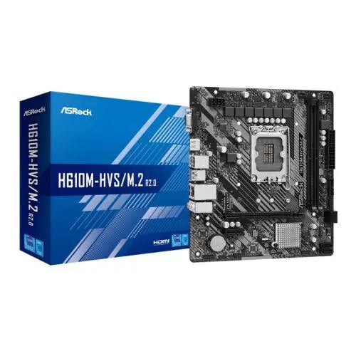 Asrock H610M-HVS/M.2 R2.0, Intel H610, 1700, Micro ATX, 2 DDR4, VGA, £ 48.10 X-Case