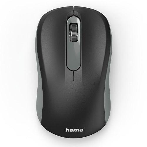 Hama AMW-200 Wireless Optical Mouse, 3 Buttons, USB Nano Receiver, 	Black/Grey-0