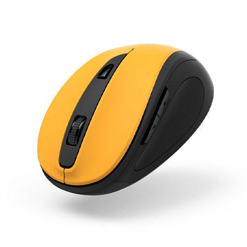 Hama MW-400 V2 Compact Wireless Optical Mouse, 6 Buttons, 800-1600 DPI, Black/Yellow-1