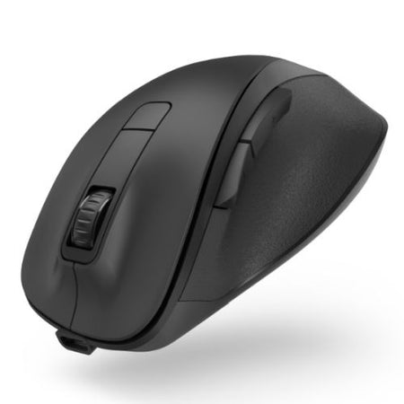 Hama MW-500 Rechargeable Optical Wireless Mouse, 1600 DPI, Ergonomic, Thumb Rest, Up to 75 Days Battery, Black-0