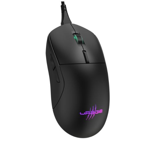 Hama uRage Reaper 250 Gaming Mouse, 100-6200 DPI, 7-Colour LED Lighting, Programmable Buttons, Gaming Software, Black-0