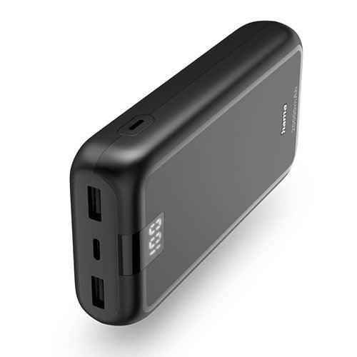 Hama Performance 20 20000mAh Fast Charge Powerbank, 2x USB-A, USB-C, LED Capacity Indicator, Grey-0