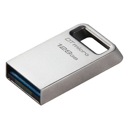 Kingston 128GB DataTraveler Micro Ultra-Small USB 3.2 Gen1 Memory Pen, Capless, Metal Casing, 200MB/s-0