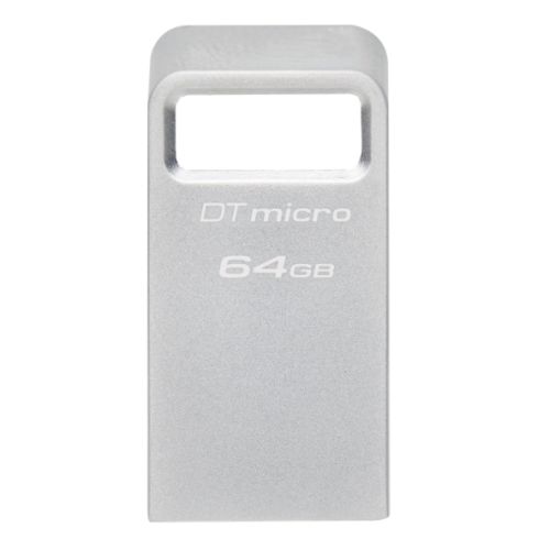 Kingston 64GB DataTraveler Micro Ultra-Small USB 3.2 Gen1 Memory Pen, Capless, Metal Casing, 200MB/s-1