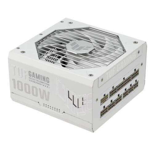 Asus 1000W TUF Gaming Gold PSU, Fully Modular, 80+ Gold, Double Ball Bearing Fan, ATX 3.0, PCIe 5.0, White-0