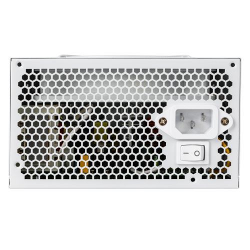 Vida 500W ATX PSU, 80+ Bronze, Fluid Dynamic Ultra-Quiet Fan, PCIe, Flat White Cables, Power Lead Not Included, White-3