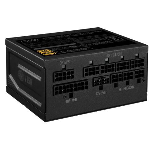 Cooler Master 750W V SFX Gold 750 ATX 3.1 PSU, Fully Modular, FDB Bearing Fan, 80+ Gold, SFX-to-ATX Bracket, PCIe 5.1-3