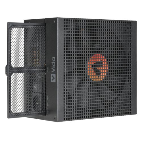 Vida 750W Heracles Black ATX Gaming PSU, 80+ Bronze, 14cm Ultra-Quiet FDM Fan, Flat Black Cables, Power Lead Not Included-2