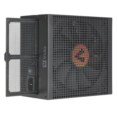 Vida 750W Heracles Black ATX 3.1 Gaming PSU, 80+ Gold, Fully Modular, 14cm Ultra-Quiet FDM Fan, Flat Black Cables, PCIe 5.1, Power Lead Not Included-2