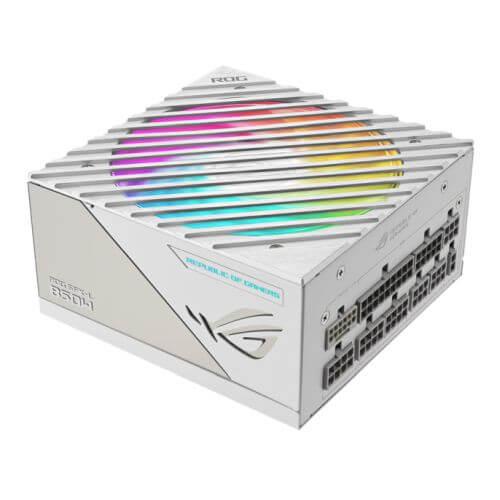 Asus 850W ROG LOKI SFX-L Platinum White Edition PSU, Small Form Factor, Fully Modular, 80+ Platinum, 0dB Fan Button, RGB, ATX-to- SFX Bracket-0