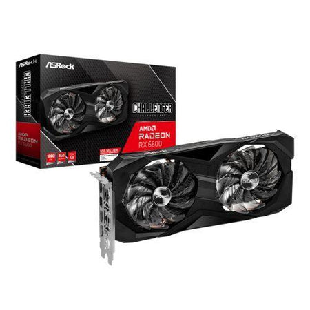 Asrock RX6600 Challenger D 8GB, 8GB GDDR6, PCIe4, HDMI, 3 DP, 2491MHz Clock, AMD RDNA 2, 0dB Cooling-3